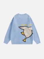 Aelfric Eden Aelfric Eden Goose Jacquard Sweater Streetwear Pullover