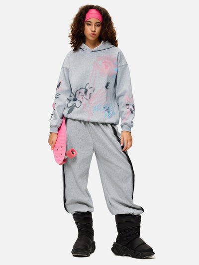 Aelfric Eden Aelfric Eden Graffiti Heart Baggy Sweatpants Streetwear