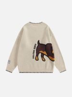 Aelfric Eden Aelfric Eden Hand Drawn Dachshund Jacquard Sweater