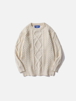 Aelfric Eden Aelfric Eden Retro 90s Cable Knit Sweater Streetwear Pullover
